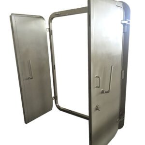 A60 double-leaf weathertight and airtight door
