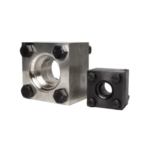 Complete set of finished square flanges