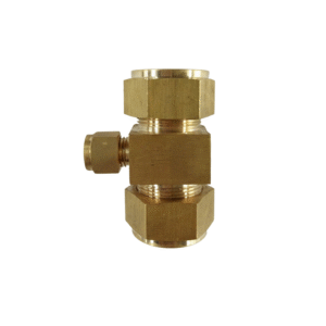Brass reducing tee joint