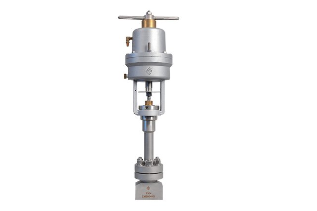 Low temperature and high pressure emergency shut-off valve