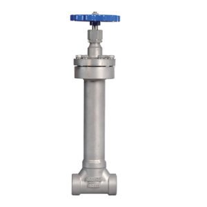 Low-temperature vacuum jacket shut-off valve
