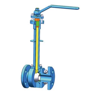 Cryogenic side-mounted floating ball valve