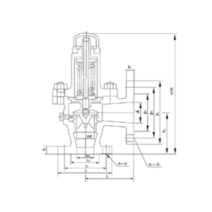 Flange angle puel oil pipe line safety valve