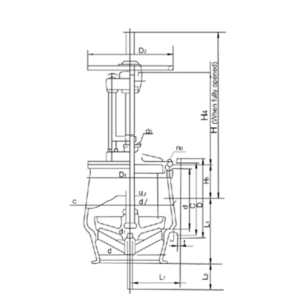 Flange cast steel sea water valve