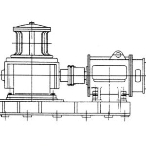 Electric mooring winch